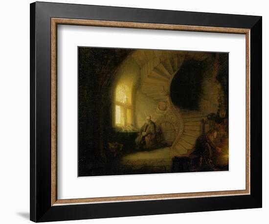 Meditating Philosopher, 1632-Rembrandt van Rijn-Framed Giclee Print