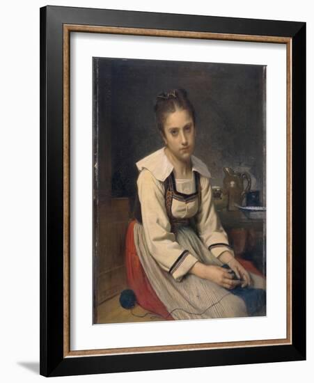 Meditation, 1870 (Oil on Canvas)-Leon Bazile Perrault-Framed Giclee Print
