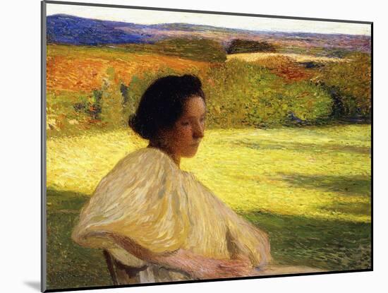 Meditation, 1896-Henri Martin-Mounted Giclee Print