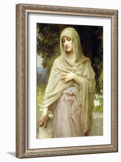 Meditation, 1902-William Adolphe Bouguereau-Framed Giclee Print