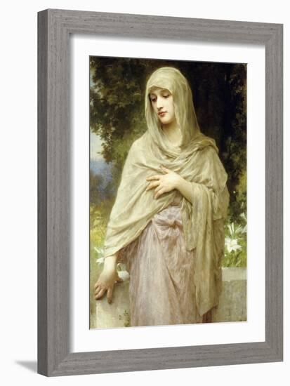 Meditation, 1902-William Adolphe Bouguereau-Framed Giclee Print