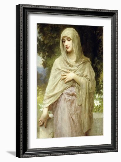 Meditation, 1902-William Adolphe Bouguereau-Framed Giclee Print