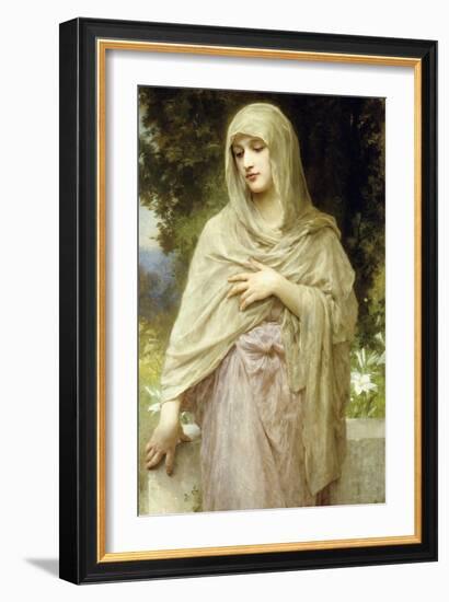 Meditation, 1902-William Adolphe Bouguereau-Framed Giclee Print