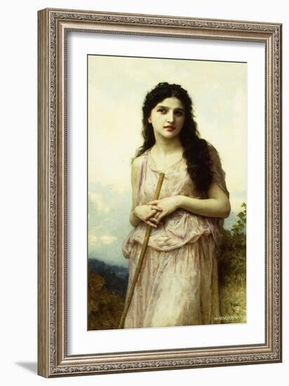 Meditation, 1902-William Adolphe Bouguereau-Framed Giclee Print