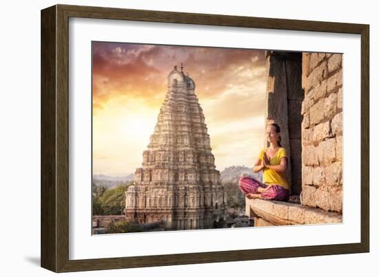 Meditation in India-Marina Pissarova-Framed Photographic Print