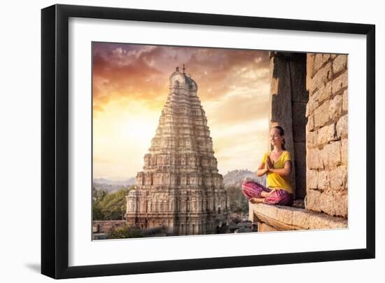 Meditation in India-Marina Pissarova-Framed Photographic Print