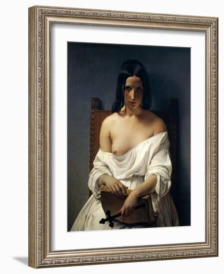 Meditation, Italy in 1848, 1851-Francesco Hayez-Framed Giclee Print