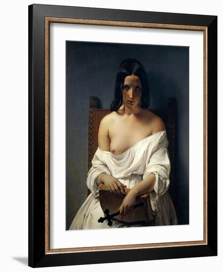 Meditation, Italy in 1848, 1851-Francesco Hayez-Framed Giclee Print