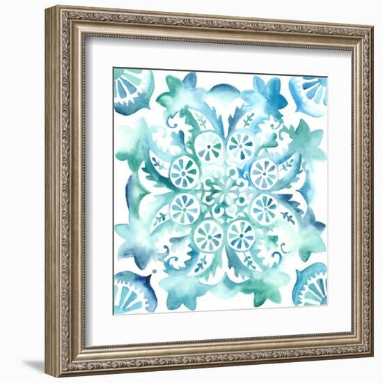 Meditation Tiles II-Chariklia Zarris-Framed Art Print