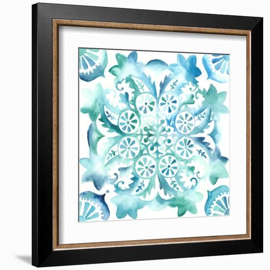 Meditation Tiles II-Chariklia Zarris-Framed Art Print