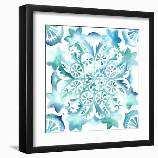 Meditation Tiles II-Chariklia Zarris-Framed Art Print