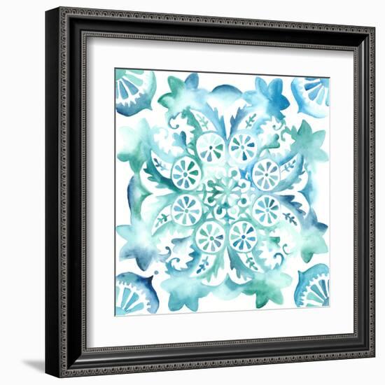 Meditation Tiles II-Chariklia Zarris-Framed Art Print