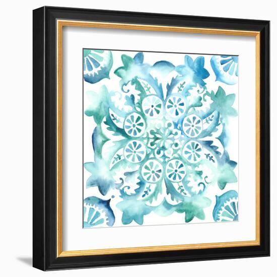 Meditation Tiles II-Chariklia Zarris-Framed Art Print