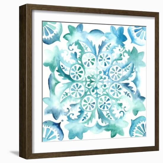 Meditation Tiles II-Chariklia Zarris-Framed Art Print