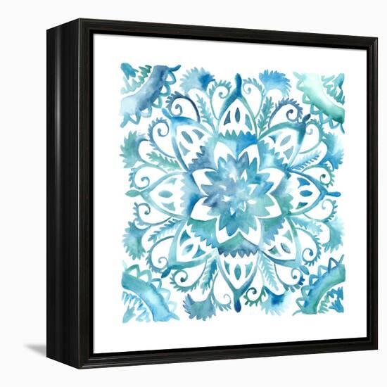 Meditation Tiles IV-Chariklia Zarris-Framed Stretched Canvas