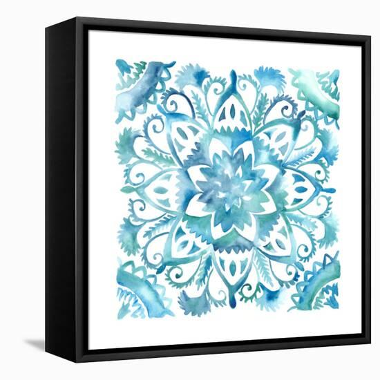 Meditation Tiles IV-Chariklia Zarris-Framed Stretched Canvas