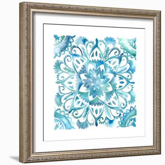 Meditation Tiles IV-Chariklia Zarris-Framed Art Print