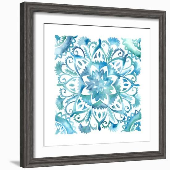 Meditation Tiles IV-Chariklia Zarris-Framed Art Print