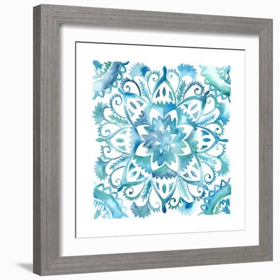 Meditation Tiles IV-Chariklia Zarris-Framed Art Print