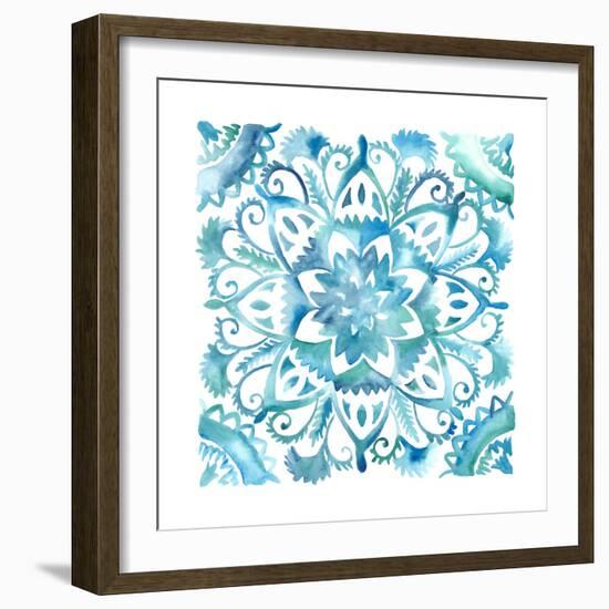 Meditation Tiles IV-Chariklia Zarris-Framed Art Print