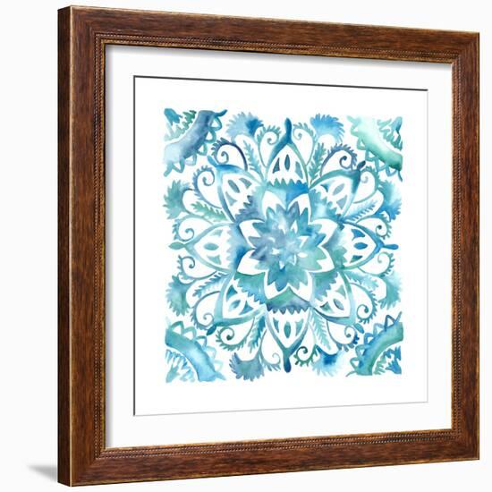 Meditation Tiles IV-Chariklia Zarris-Framed Art Print