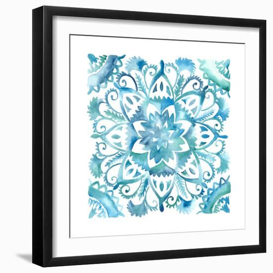 Meditation Tiles IV-Chariklia Zarris-Framed Art Print