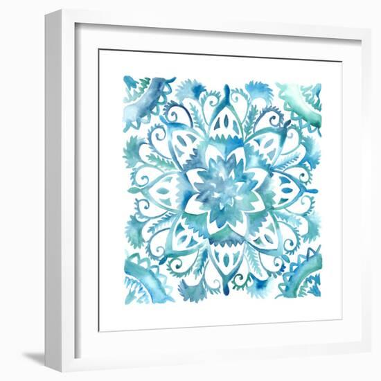 Meditation Tiles IV-Chariklia Zarris-Framed Art Print