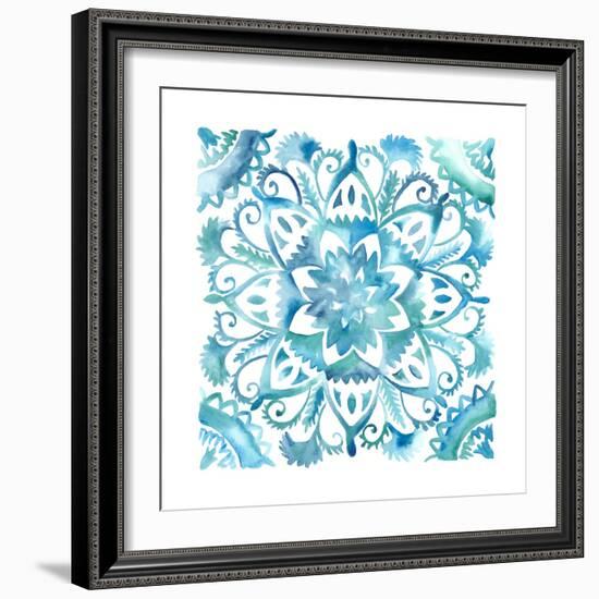 Meditation Tiles IV-Chariklia Zarris-Framed Art Print