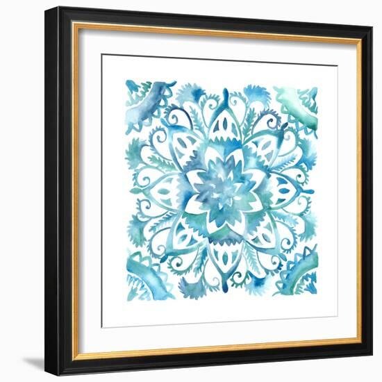 Meditation Tiles IV-Chariklia Zarris-Framed Art Print