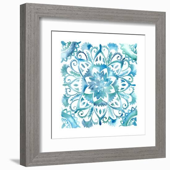 Meditation Tiles IV-Chariklia Zarris-Framed Art Print