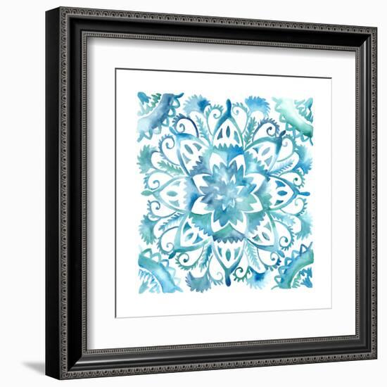 Meditation Tiles IV-Chariklia Zarris-Framed Art Print