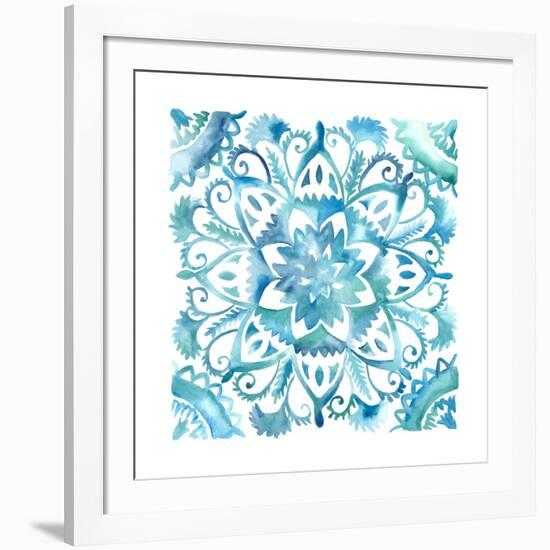 Meditation Tiles IV-Chariklia Zarris-Framed Art Print