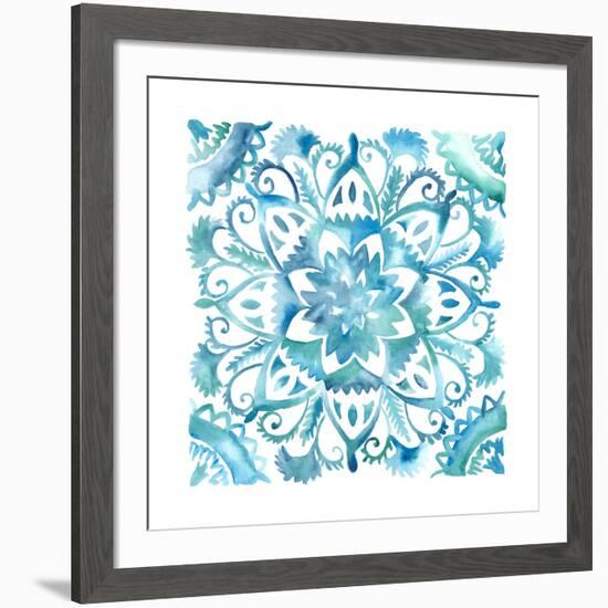 Meditation Tiles IV-Chariklia Zarris-Framed Art Print