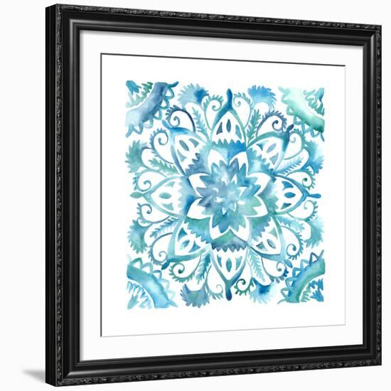 Meditation Tiles IV-Chariklia Zarris-Framed Art Print