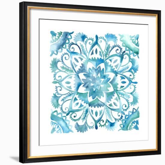 Meditation Tiles IV-Chariklia Zarris-Framed Art Print