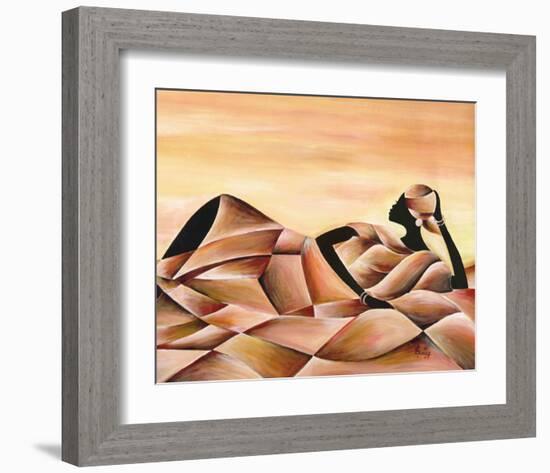 Meditation-Ben Agbee-Framed Art Print