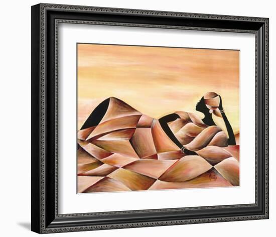 Meditation-Ben Agbee-Framed Art Print