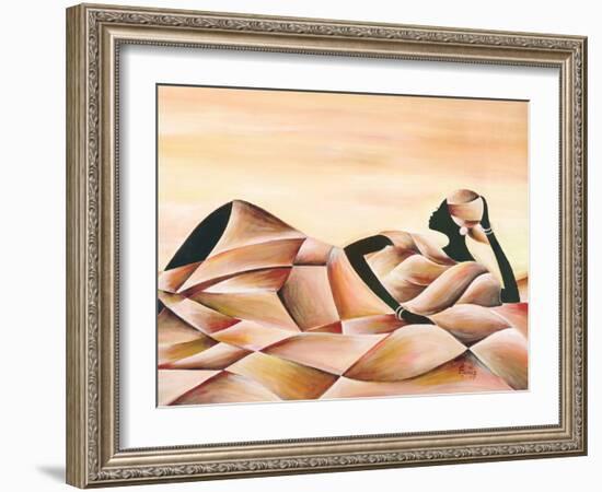 Meditation-Ben Agbee-Framed Art Print