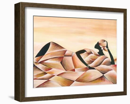 Meditation-Ben Agbee-Framed Art Print