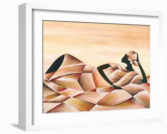 Meditation-Ben Agbee-Framed Art Print