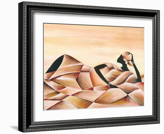 Meditation-Ben Agbee-Framed Art Print