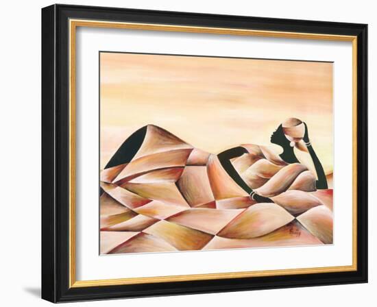 Meditation-Ben Agbee-Framed Art Print