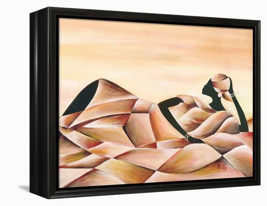 Meditation-Ben Agbee-Framed Stretched Canvas