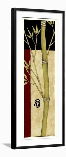Meditative Bamboo Panel IV-Jennifer Goldberger-Framed Art Print