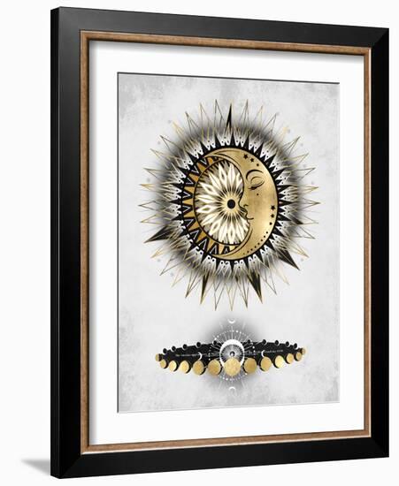 Meditative Moon I-Oliver Jeffries-Framed Art Print