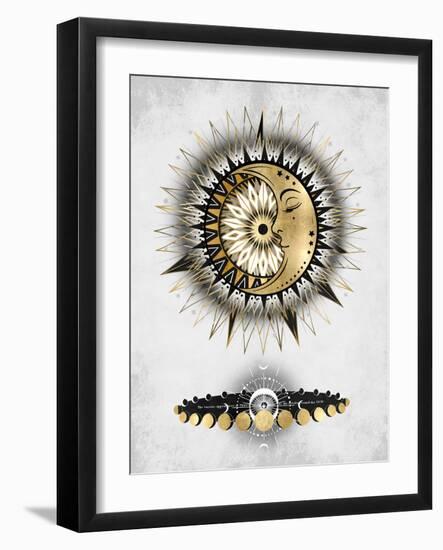 Meditative Moon I-Oliver Jeffries-Framed Art Print