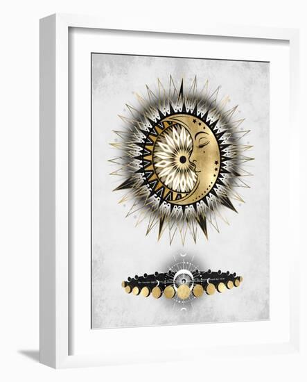 Meditative Moon I-Oliver Jeffries-Framed Art Print