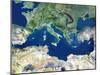 Mediterranean Basin, Satellite Image-PLANETOBSERVER-Mounted Photographic Print