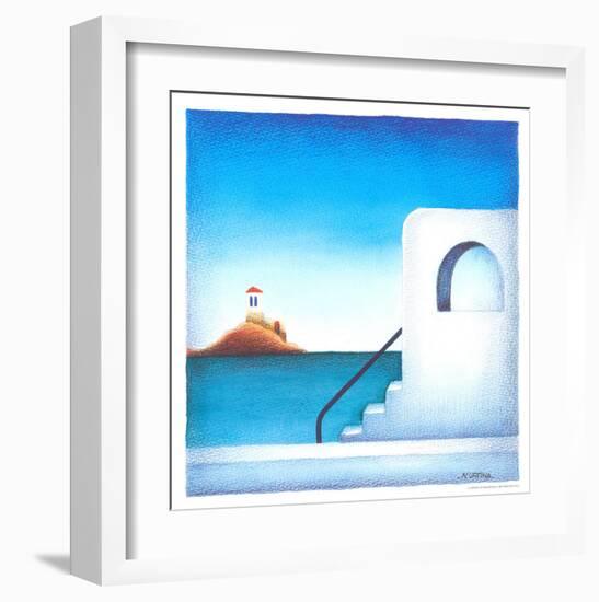 Mediterranean Coast II-Urpina-Framed Art Print