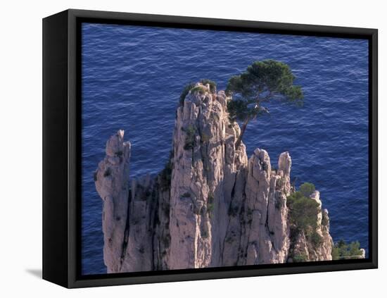 Mediterranean Coast of the French Riviera,-Gavriel Jecan-Framed Premier Image Canvas